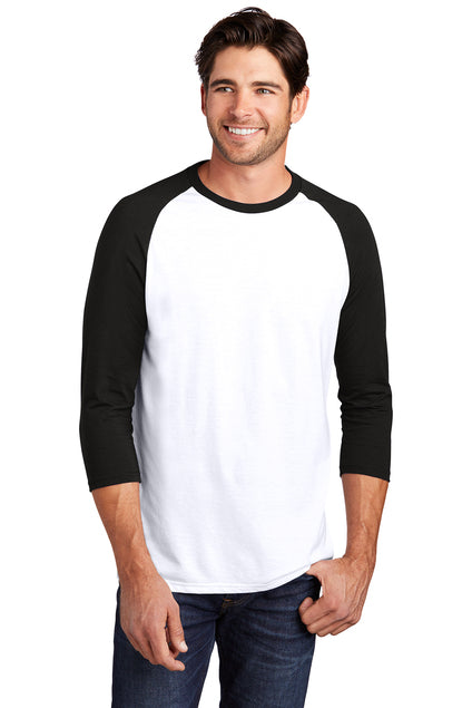 District ® Perfect Tri ® 3/4-Sleeve Raglan Mens and Womens
