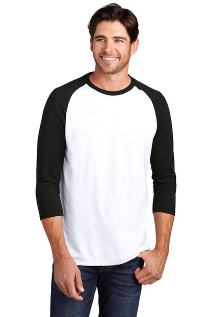 District ® Perfect Tri ® 3/4-Sleeve Raglan Mens and Womens