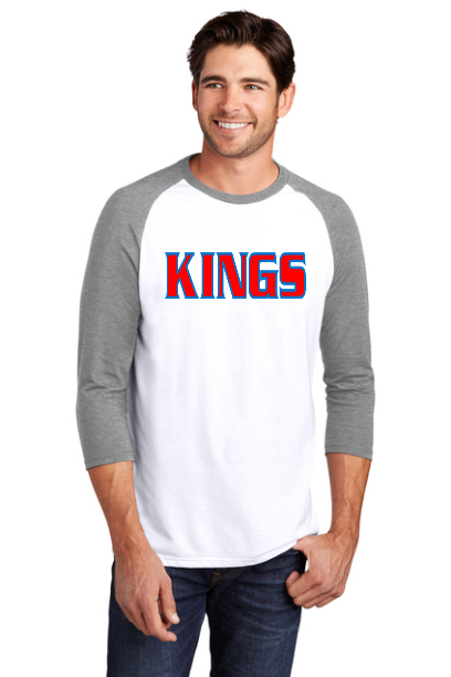 District ® Perfect Tri ® 3/4-Sleeve Raglan Mens and Womens